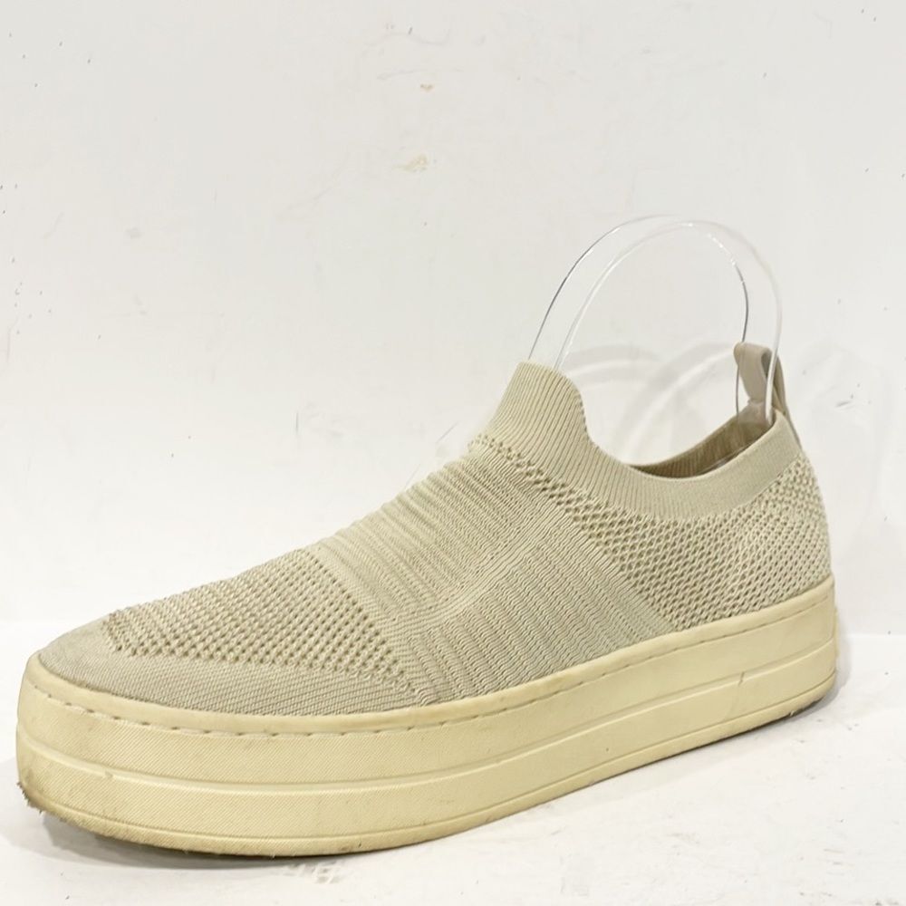 J/Slides Hilo Knit Slip On Platform‎ Sneakers Women’s Sz 8.5 Beige